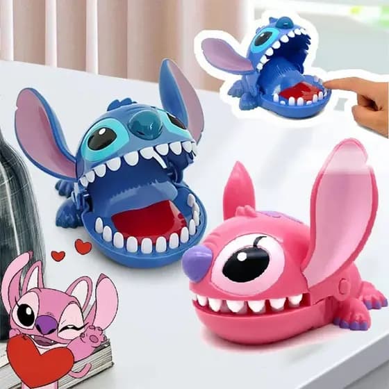 Jogo de mesa Stitch para morder os dedos, brinquedo de pegadinha