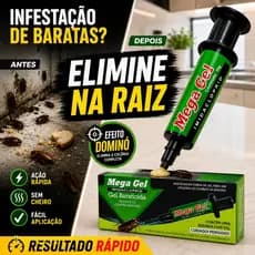 Baraticida Gel Mega Gel Imidacloprid 10g Inseticida Elimina Colônia Completa