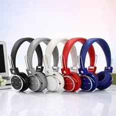 Fone de Ouvido Sem Fio Bluetooth Com Ajuste Tamanho Cartão Memória Rádio FM Entrada Auxiliar P2 Resistente Confortável