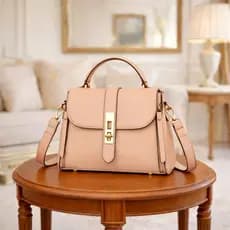 Bolsa Tiracolo Couro Sintético PU Crossbody Bolsinha Transversal Alça Ajustável Moderna Elegante Casual Fashion