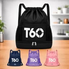 Mochila Bolsa Tipo Saco Costas Esportiva Academia Trabalho Casual Espaçosa Impermeável Bolso Para Tênis Moderna Colorida