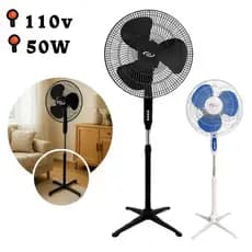 Ventilador De Coluna De Chão Turbo Vento Forte 3 Velocidades 110v 130cm