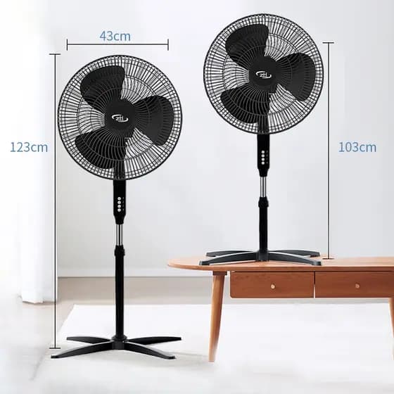 Ventilador Coluna De Chão Turbo Vento Forte 3 Velocidades Ventilador de Chão 110V Três Pás Circulação de Ar Silencioso
