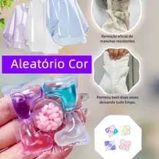 Detergente para Lavar Roupas Capsulas Concentrado Detergente Limpeza De Roupas Capsula Lavanderia Pod Lavagem Sombr Flor