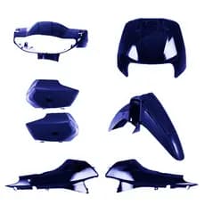 Kit Carenagem Biz 100 98-05 Cromo Forte Farol Tampas Paralama Capa Bengala