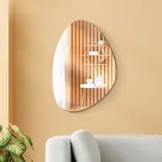 Espelho Organico  Médio Abstrato Moderno Quarto Espelho Para Sala Banheiro Decorativo -Br