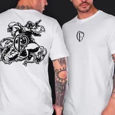 Camisa Camiseta Corinthians São Jorge lançamento 2024 Masculina Hugo Souza Adulta 02