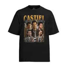 Camiseta Algodão Unissex Tshirt Castiel Supernatural Adulto ao Plus Size Moda TR