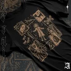 Camiseta Basica Algodao Filme Coraline e o Mundo Secreto Fantasia Terror Tee Adulto ao Plus Size TR!