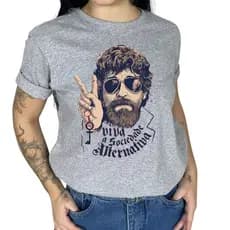 Camisa Feminina Tshirt Basica Viva Raul Seixas Novidade Rock Brasileiro