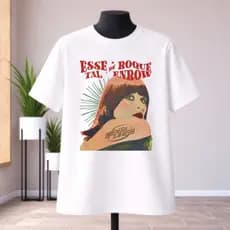 Camiseta Unissex Rita Lee Vintage Esse Tal de Roque Enrow Adulto ao Plus size Moda TR
