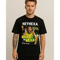 Camisa Neymar Brasil Copa 2026 Hexa Masculina Conforto Premium Para Torcer