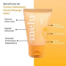 Melu by Ruby Rose creme facial hidrante de PÊSSEGO