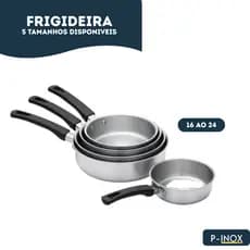 Frigideira Para Cozinha de Alumínio Premium Polido