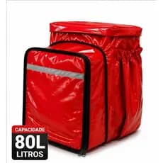 Mochila Bag impermeável Térmica Motoboy Entrega Delivery 80L