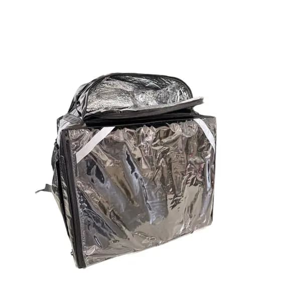 kit 10 capa de bag de lona preta e vermelha impermeável