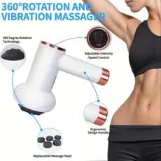 Massageador Elétrico de celulite sem fio Portátil Profissional para Barriga Coxa Pescoço Mulher Presente Feminino