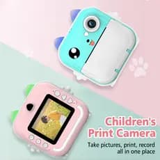 Câmera De Impressão Instantânea Para Crianças Vídeo Fotografia Digital Fotográfica Toy Mini Impressora Térmica Boy Girls
