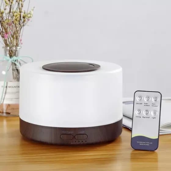 Difusor de Aroma, Umidificador de Ar Ultrassônico 500ML novete