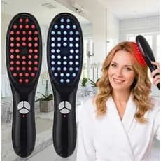 Escova Massageadora Capilar 4 em 1 com Laser ,Tratamento Profissional para Cabelos