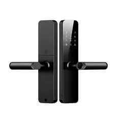 Fechadura Eletrônica Digital Wifi Tuya 6 em 1 com APP, NFC, Biometria, Senha Touch, Chave e Tag