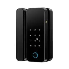 Fechadura Inteligente Sobrepor Porta Vidro Correr Basculante Biometria Digital Tag Senha