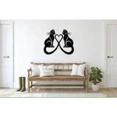 Quadro Gatos Amor Decoração Presente Criativo Lar Doce