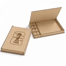 Organizador Porta Album Figurinhas Copa 2026 MDF | Caixa Organizadora MDF | Coleção Album da Copa do Mundo FIFA 2026