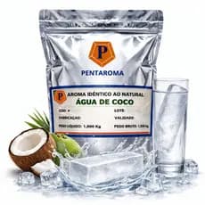Aroma Profissional Gelo Saborizado - Água de Coco - Pentaroma -1Kg: Rende 400 Gelos!