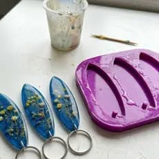 Molde de Silicone Pranchas de Surf Lisas Pingente para Chaveiro Lembrancinha Resina Gesso Biscuit