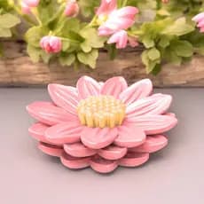 Molde de Silicone Flor Margarida para Artesanato DIY Lembrancinha Vela Sabonete Resina Gesso Biscuit