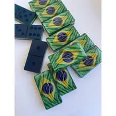 Molde de Silicone Jogo de Dominó DIY Artesanato para Lembrancinha Resina Gesso Cimento Cera Biscuit