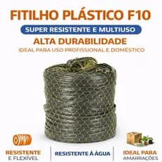 Fitilho F10 Polipropileno Plástico Resistente para Amarração