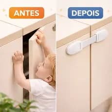 Kit 10 Trava Armario Gaveta Segurança Bebe