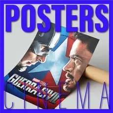 Cartaz Filmes Capitão America Guerra Civil - Marvel MCU | Poster Grande 70x47cm Alta Qualidade