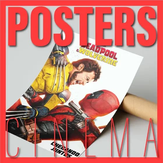 Cartaz Filmes DeadPool & Wolverine - Marvel MCU | Poster Grande 70x47cm Alta Qualidade