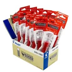 Refil De Tinta Para Pincel De Quadro Branco Pilot Wbs Cx/ 12 Unid Vermelho