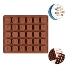 Molde Silicone Forma Alfabeto Letras Bala Gummy