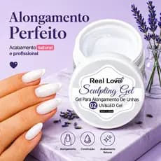 Gel de Modelagem para Unhas Sculpting UV/LED Ultra Brilho - 15ml - Real Love