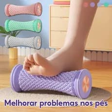 Massageador de Pés Rolo e Bola de Fáscia Plantar, Massagem Manual para Relaxamento Muscular