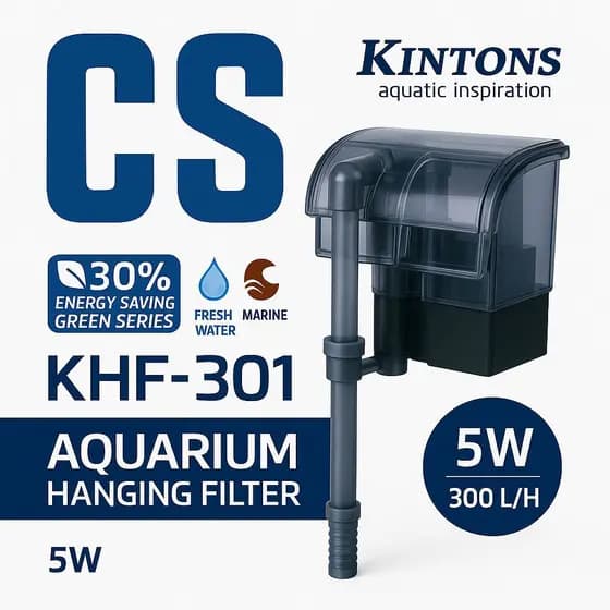 Filtro Externo Kintons KHF-301 – 5W | Vazão 300L/H | Aquários até 60L 110v