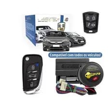 LOOK OUT ALARME AUTOMOTIVO UNIVERSAL 1 CHAVE CANIVETE E UM CONTROLE - LEVANTA VIDRO TRAVA PORTA - AL10 XR TXC