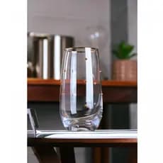 CONJUNTO 2 COPOS DE VIDRO BALLS FIO DE OURO 300ML - WOLFF - 21059