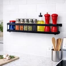Kit 2 Prateleiras de Parede Multiuso – Aço Resistente para Cozinha, Banheiro ou Quarto