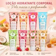 Loção Hidratante Corporal Pele Macia e Perfumada 180ml Fashion Cosméticos