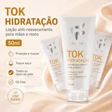 Creme Hidratante Mãos e Rosto Antirressecamento 50ml Tok Hidratação Fashion Cosméticos