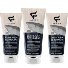 Cartilagem De Tubarão Kit Com 03 Unidades 200ml - Fashion Cosméticos
