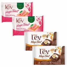 Magic Toast Lev Cacau Integral Light Peito de Peru Kit com 4