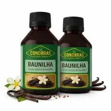 Extrato Aroma Natural de Baunilha Condbras Kit 2 Frascos 100ml