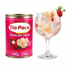 Lichia em Caldas Tio Paco Ideal Para Drinks 540gr Premium